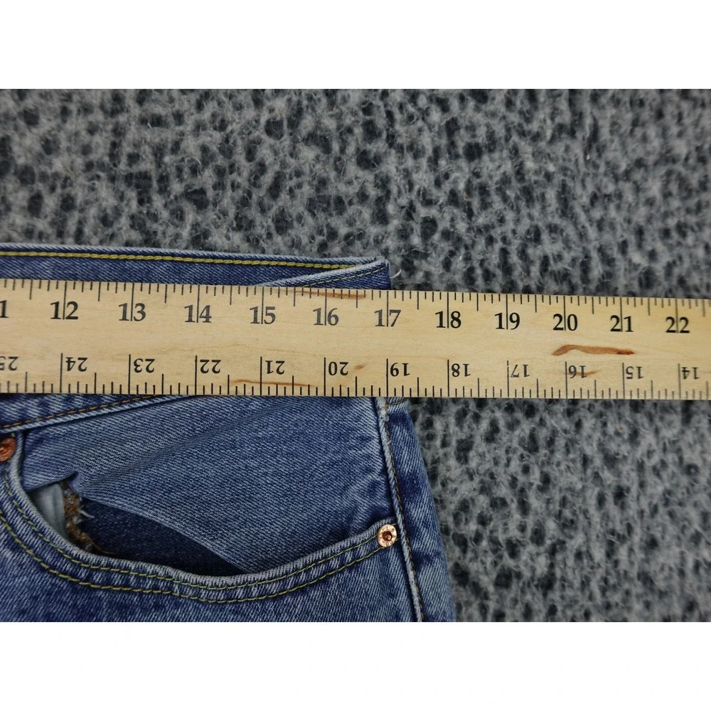 Levi's 505 Regular‎ Fit Jeans Mens 34x34 Blue Good Straight Leg Denim 00505-4886